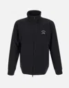 Paul & Shark Logo-print Zip-up Cotton Blend Sweatshirt Clothing In Black