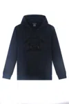 Paul & Shark Shark-print Cotton Hoodie In Multi