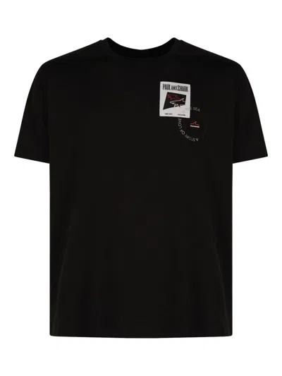 Paul & Shark T-shirt Logo Patch In Black