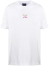 Paul & Shark Crew Neck Printed Logo T-shirt In White