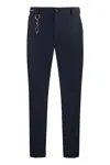 Paul & Shark Blue Chinos In Dynamic Stretch Fabric In Black