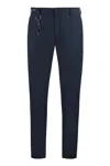 Paul & Shark Blue Chinos In Dynamic Stretch Fabric In Black