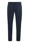 Paul & Shark Blue Chinos In Dynamic Stretch Fabric In Black