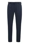 Paul & Shark Blue Chinos In Dynamic Stretch Fabric In Black