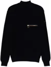 Paul & Shark High Collar Sweater With Pocket In Blue