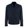 Paul & Shark Typhoon® Re-4x4 Stretch Shacket With Alcantara Detailing In Blue