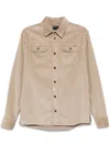 Paul & Shark Corduroy Shirt In Beige