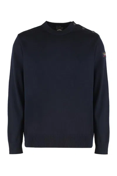 Paul & Shark Virgin Wool Crew-neck Sweater