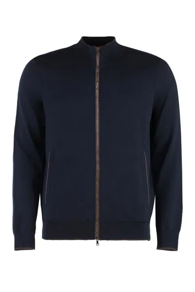 Paul & Shark Virgin Wool Sweater In Blue