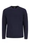 Paul & Shark Men's Wool Crew Neck With Arm Patch In Blue