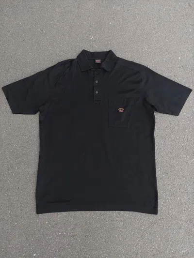 Pre-owned Paul & Shark Yachting Polo Black T-shirt Made