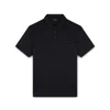 Paul & Shark Polo In Jersey Di Cotone Perlé In Nero - Rutenio