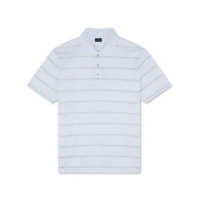 Paul & Shark Polo In Cotone Perlé In Bianco-beige-azzurro