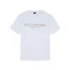 Paul & Shark T-shirt In Cotone Perlé Con Stampa Logo In Bianco