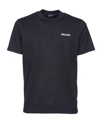 Paul & Shark Photograph-print Cotton T-shirt In Black
