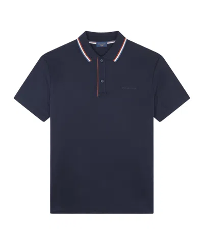 Paul & Shark Piqué Polo Shirt In Black