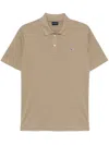 Paul & Shark Piqué Cotton Polo Shirt In Green