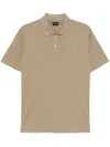Paul & Shark Piqué Cotton Polo Shirt In Green