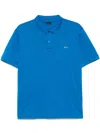 Paul & Shark Logo-embroidered Polo Shirt Clothing In Blue