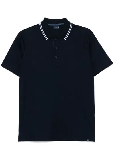 Paul & Shark Piqué-weave Polo Shirt In Blue