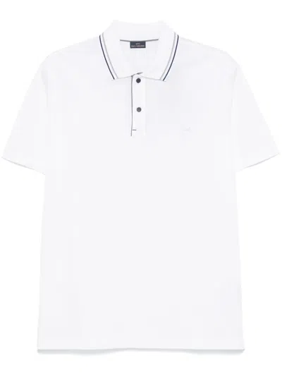 Paul & Shark Piquet Polo Shirt In White