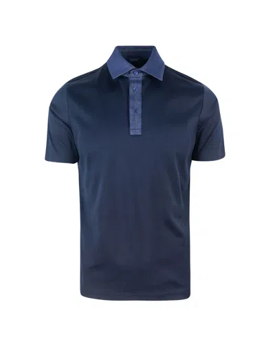 Paul & Shark Polo Aqua Touch Blu In Black