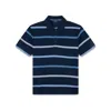 PAUL & SHARK POLO IN COTTON JASPÉ PIQUÉ WITH STRIPED PATTERN