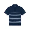 Paul & Shark Polo In Fresco Cotone Con Dettagli In Lino In Blue