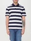 Paul & Shark Stripe-pattern Polo Shirt In Blue