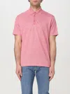 Paul & Shark Polo In Jersey Di Lino In Pink