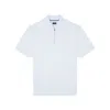 Paul & Shark Polo Silver In Cotone Fine Piqué Con Zip In Bianco