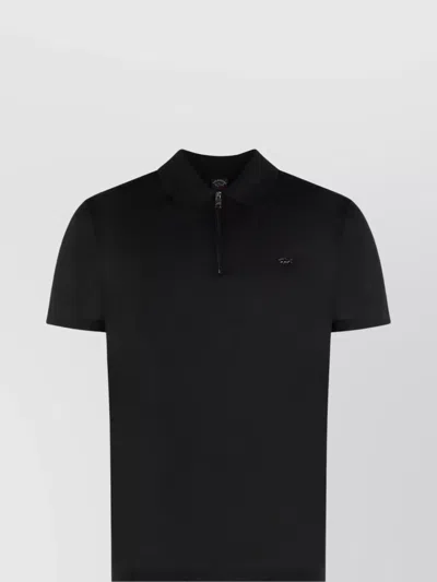 PAUL & SHARK POLO WITH SIDE SLITS AND ZIP