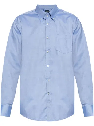 Paul & Shark Poplin Shirt In Blau