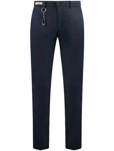 PAUL & SHARK PRESSED-CREASE TROUSERS