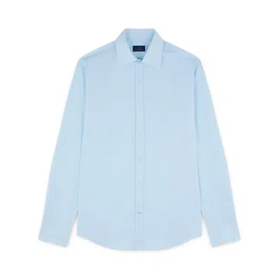 Paul & Shark Camicia Prestige In Cotone 120/2 In Azzurro
