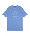 Paul & Shark Printed T-shirt With Round Neck In Blue