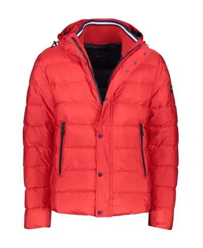 Paul & Shark Quilted Hooded Cotton Suit In Red