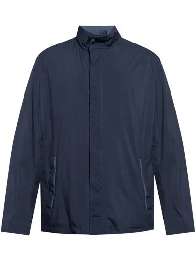 Paul & Shark Reversible Bomber Jacket In Blau