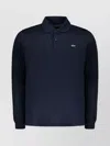Paul & Shark Ribbed Collar Long Sleeve Polo Shirt