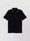 Shop Paul & Shark Ribbed Cuffs Short Sleeves Polo Shirt
