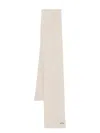 Paul & Shark Ribbed-knit Scarf In Neutrals