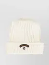 Paul & Shark Ribbed Wool Beanie Cuff Folded