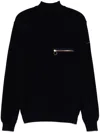 Paul & Shark High Collar Sweater With Pocket In Blue