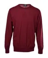 Paul & Shark Round-neck Long-sleeved Pullover In Red