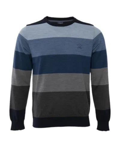 Paul & Shark Round-neck Long-sleeved Sweater In Black