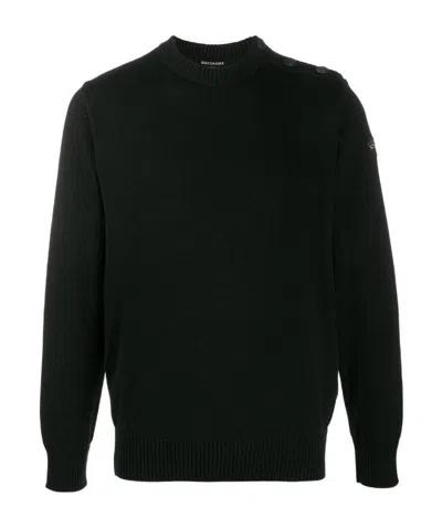 Paul & Shark Round Neck Sweater In Black