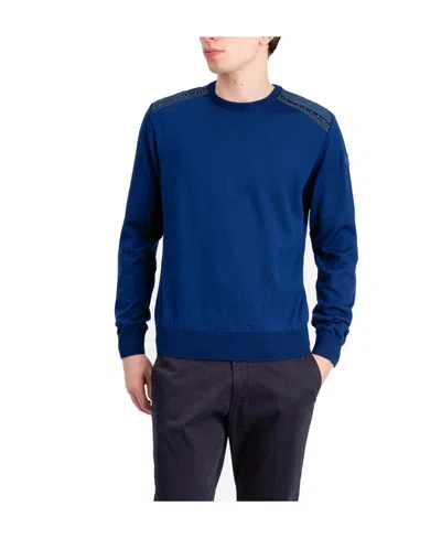 Paul & Shark Round-necked Logo Pullover In Blue