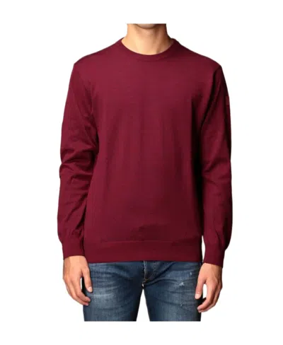 Paul & Shark Round-necked Logo Pullover In Red