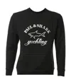 Paul & Shark Round-necked Logo Sweater In Black