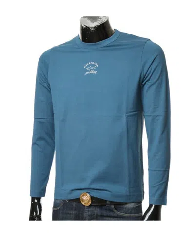 Paul & Shark Round-necked Logo T-shirt In Blue